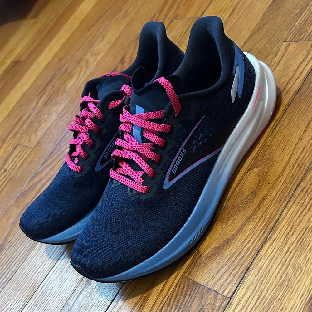 Brooks Hyperion Running Shoes Peacoat Blue  Lilac Rose Womens Size 8.5
